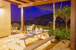 Villa Del sol in Sicily for Rent | Night view from terrace
